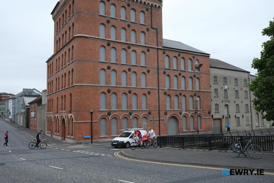 Currently cyclists have to find their own way between the Newry Canal Towpath and the Carlingford Lough Greenway. Photograph: Columba O'Hare/ Newry.ie  