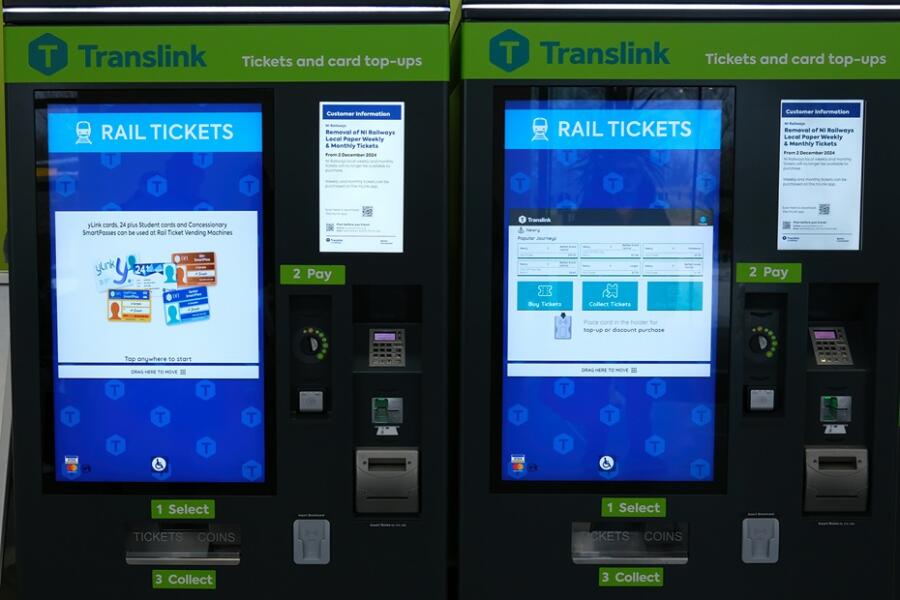New infrastructure for ticket sales has been installed in all bus and train stations. Photograph: Columba O'Hare/ Newry.ie 