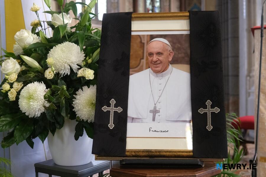 The Tribute to Pope Francis at Newry Cathedral.