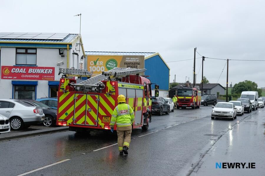 The scene on the Forkhill Road, Newry. Photograph: Columba O'Hare/ Newry.ie 