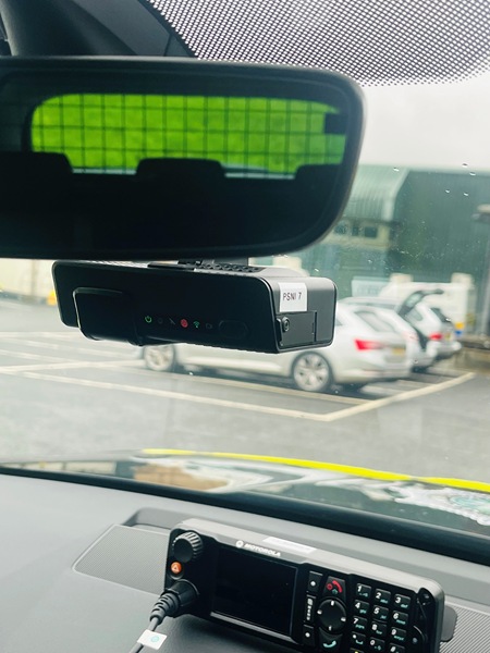 A fitted dashcam.