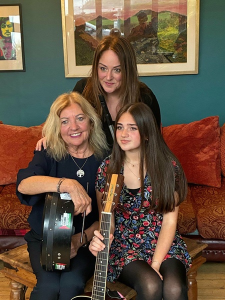 Ava pictured with her mother Sorsha and grandmother Anne