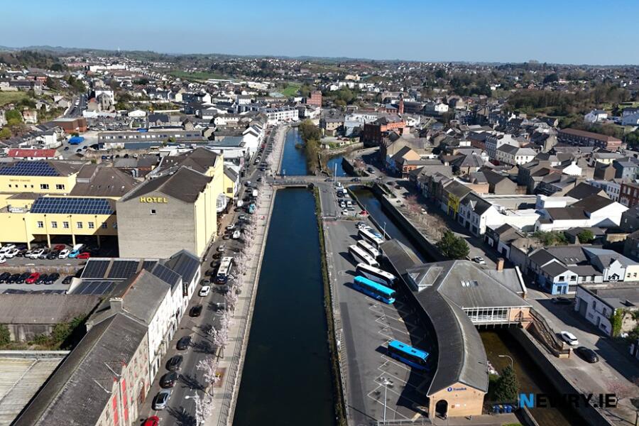 Newry Canal on the left with the Clanrye River on the right. Photograph: Columba O'Hare/ Newry.ie 