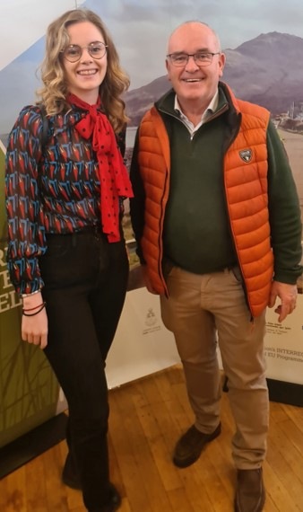 Councillors Doire Finn and Declan McAteer.
