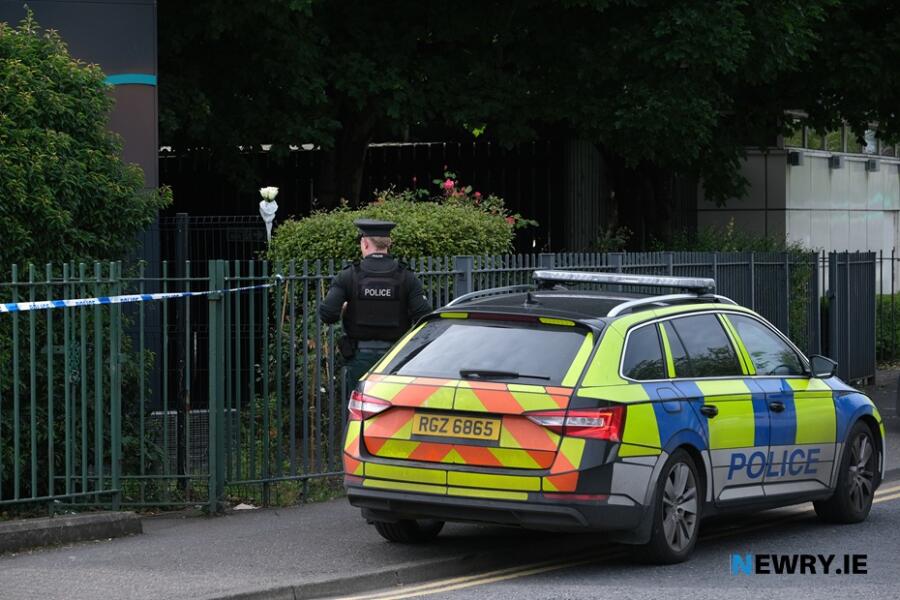 The scene at Fisher Park in Newry on Saturday. Photograph: Columba O'Hare/ Newry.ie 