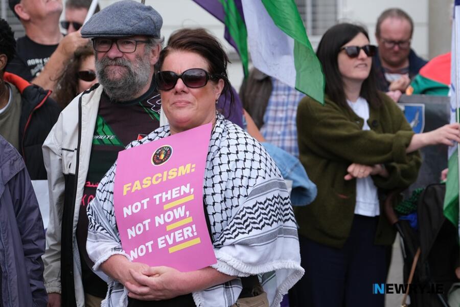 Pictured at the Newry Against Racism Rally at Newry Town Hall. Photograph: Columba O'Hare/ Newry.ie