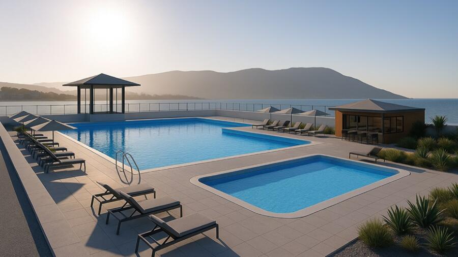 An artists impression of what Warrenpoint Sea Baths could look like.
