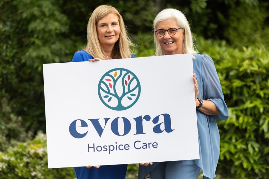 Evora Hospice Director of Care services, Bridget Lynch (left) with Chief Executive Liz Cuddy.