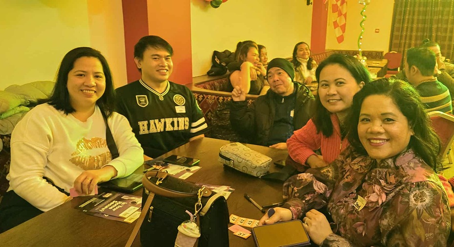 Members of the Newry Filipino Community at their Christmas function in Carrickcruppen.