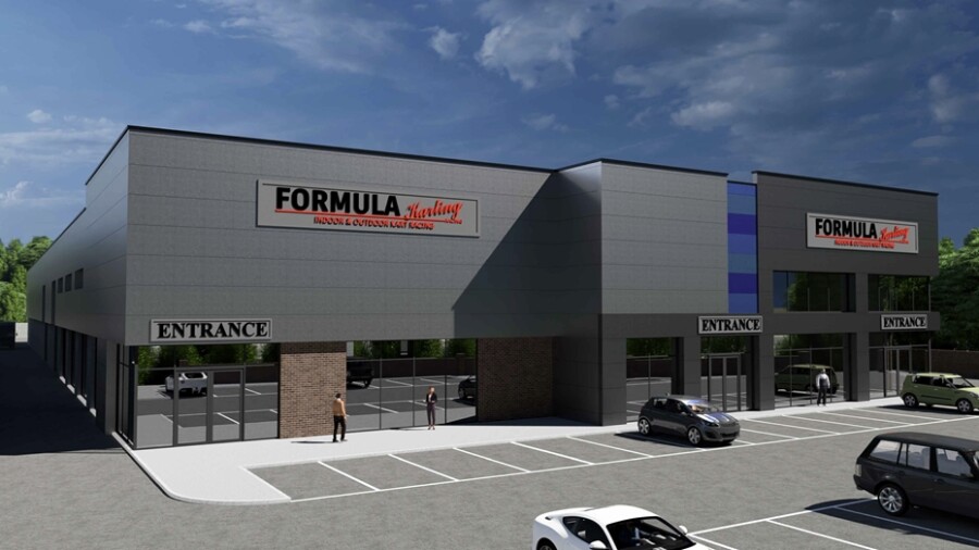 An artists impression of the new Formula Karting Premises. Image: Gray Design