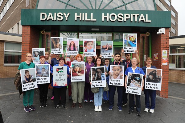 Médecins Sans Frontières will receive £15,815.00 raised by Daisy Hill Hospital’s staff’s recent ‘Fast for Gaza’.
