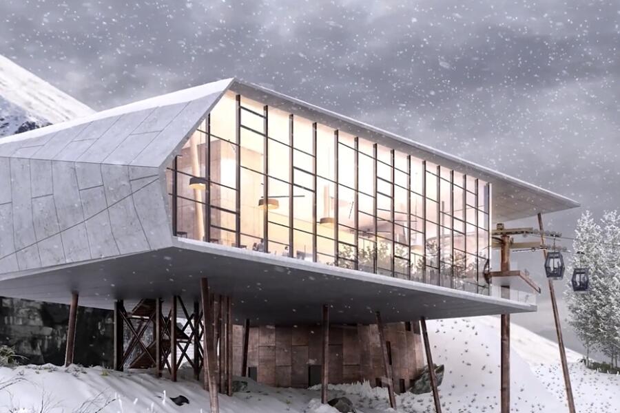 An artists impression of the gondola project