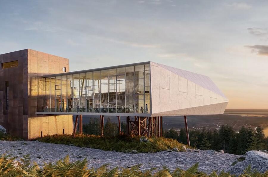 An artists impression of the Mourne Mountains Gateway Project