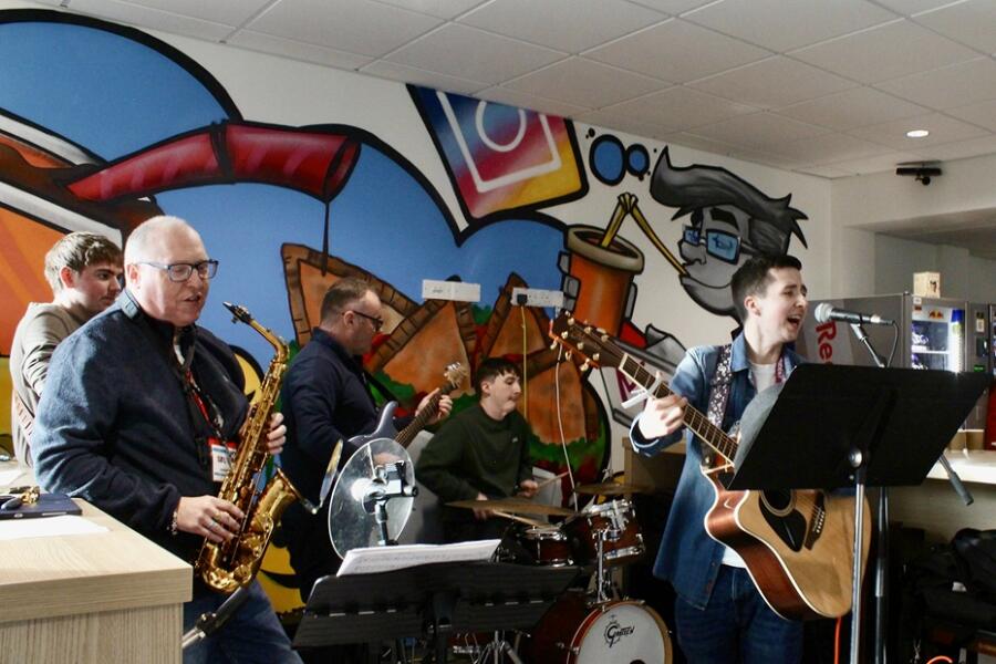 Pictured at one of the students fundraising nights.