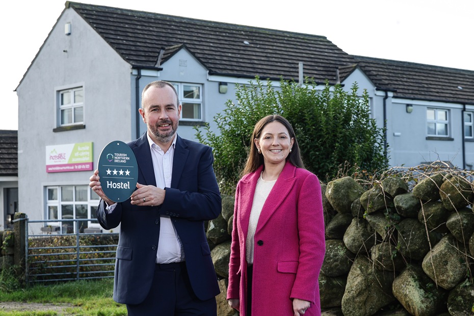 Pictured are Phillipa Boyle, Senior Quality Advisor at Tourism NI and Nigel Hampton, CEO of incredABLE.