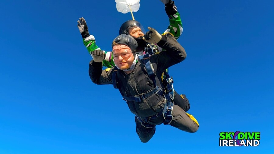 Josh one of the 2024 Hospice skydive participants.