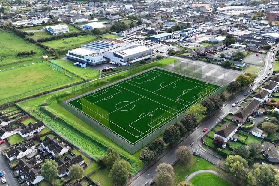 An artists impression of the new sports facility