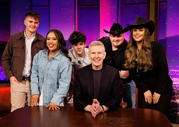 The finalists with Late Late Show host Patrick Kielty