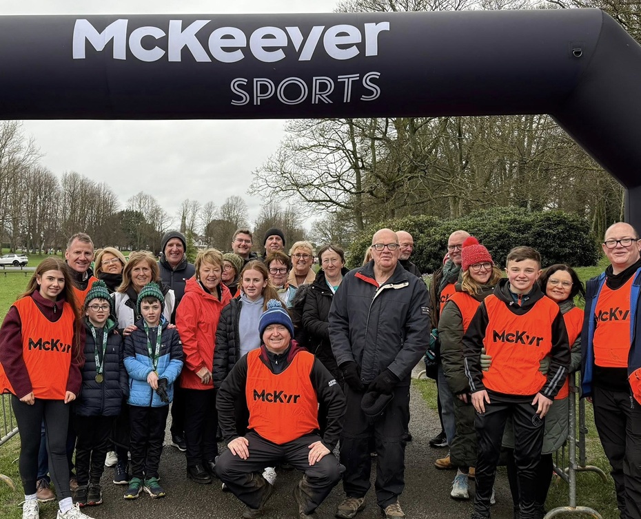 Organisers and participants at the Lurgan Park fun run.