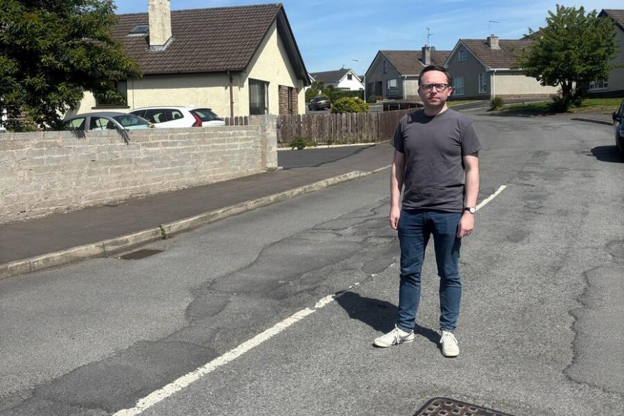 Daire Hughes MP in Meadowbrook Park.