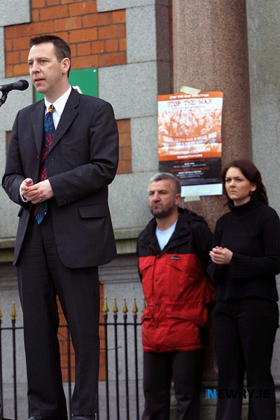 Speaking out against the Iraq war in 2003. Photograph: Columba O'Hare/ Newry.ie 