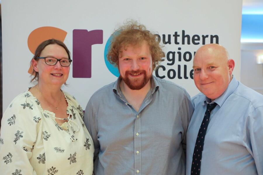 Patrick Sheerin pictured with parents Doretta and Jim Sheerin