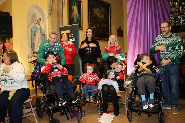 Members of the Rostrevor Community Inclusion Choir and Cór na nóg Children’s Choir who sang a selection of beautiful songs and Christmas Carols at the Star of the Sea Church in Rostrevor.