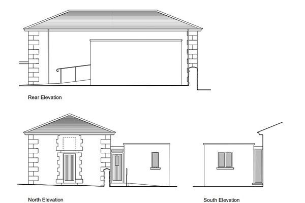The approved extension, to be built at the back of Clare Parish Church. Image: ABC planning portal