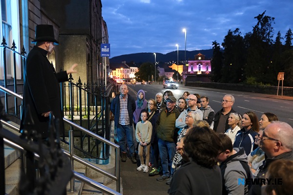 Martin Murtagh on his Ghost Walk. Photograph: Columba O'Hare/ Newry.ie 