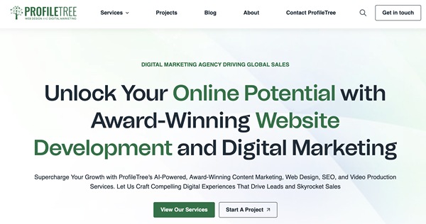 The Profiletree website