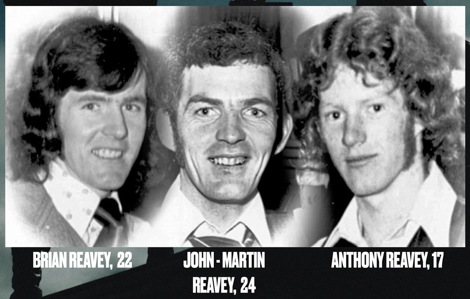 The Reavey brothers who were killed on 5 January 1976.