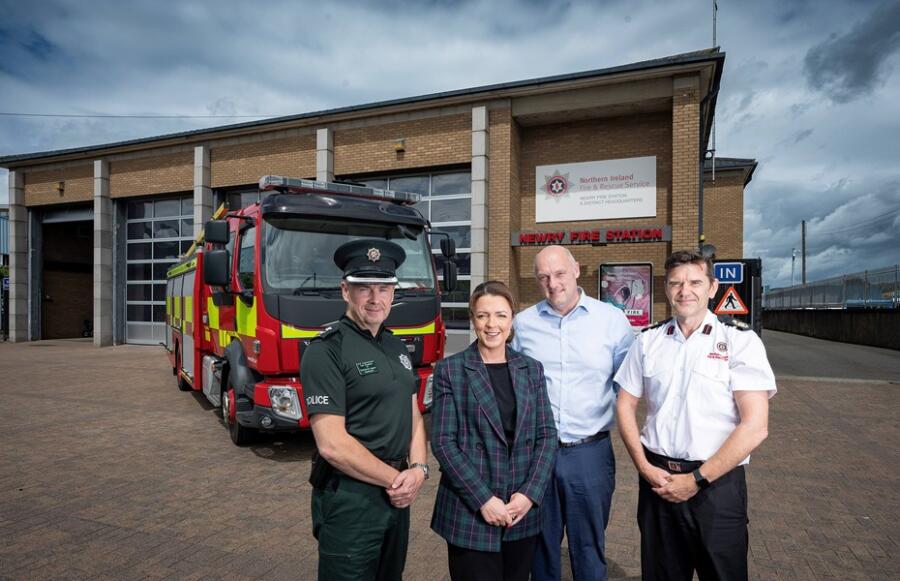 Infrastructure Minister Liz Kimmins with members of the Road Safety Strategic Forum