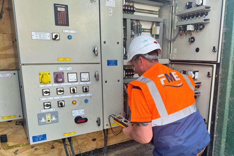 Carrying out service and repair on site.