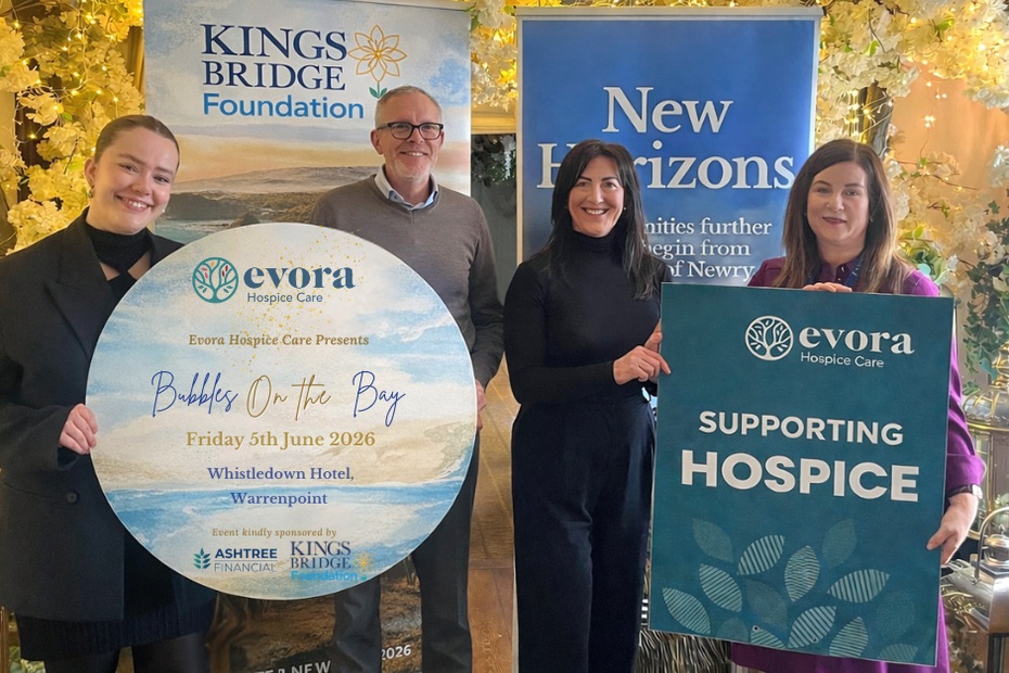 Evora Hospice, formerly Southern Area Hospice Services, delivers specialist palliative care across the counties of Armagh, Down, and Tyrone.  ​Rooted in our ethos of Every Moment with Everyone, we remain dedicated to providing compassionate and dignified support for patients and their families.