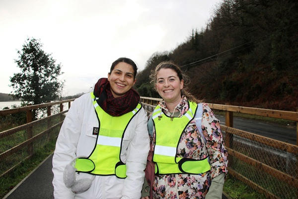 Enjoying the walk on the Carlingford Lough Greenway