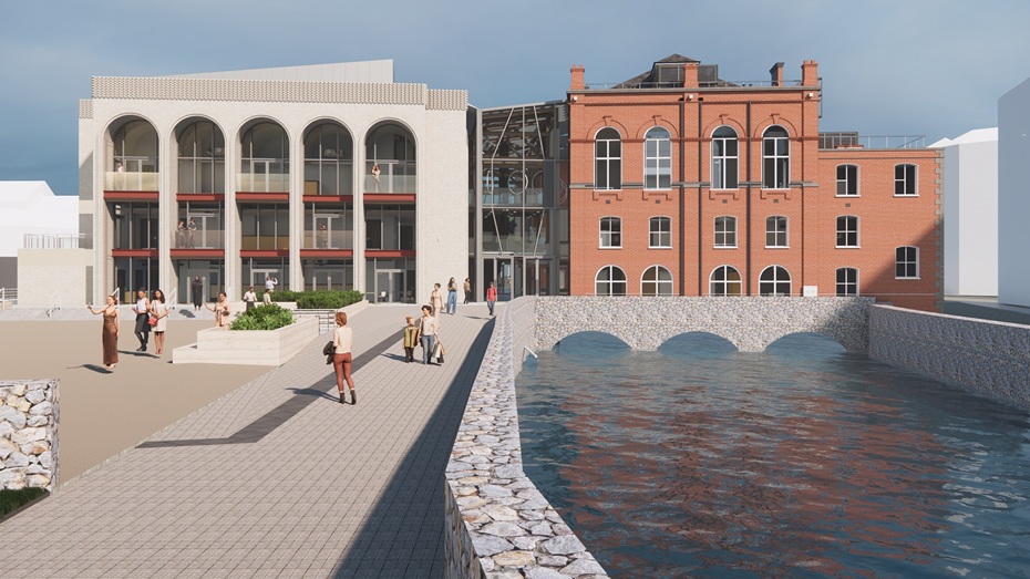 An artists impression of the new theatre complex