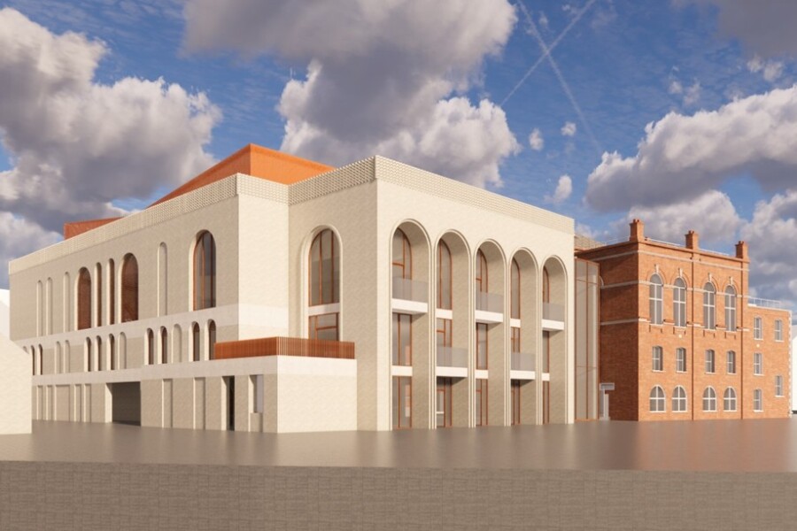 An artists impression of the new Newry theatre and conference facility.
