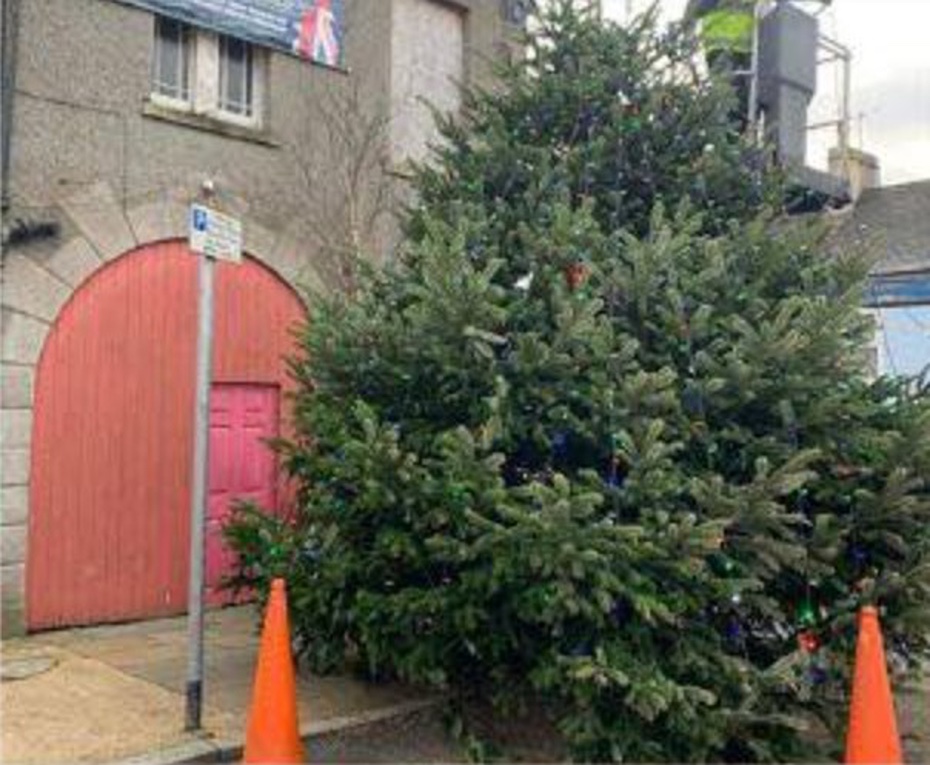 The Rathfriland Christmas tree.