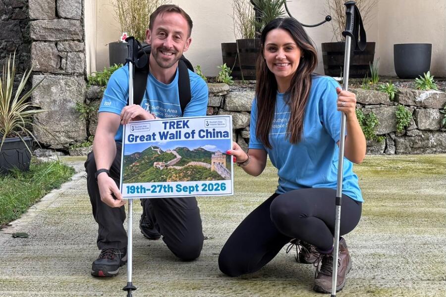 SAH Fundraising officers James and Sarah get ready to Embark on the Ultimate Adventure