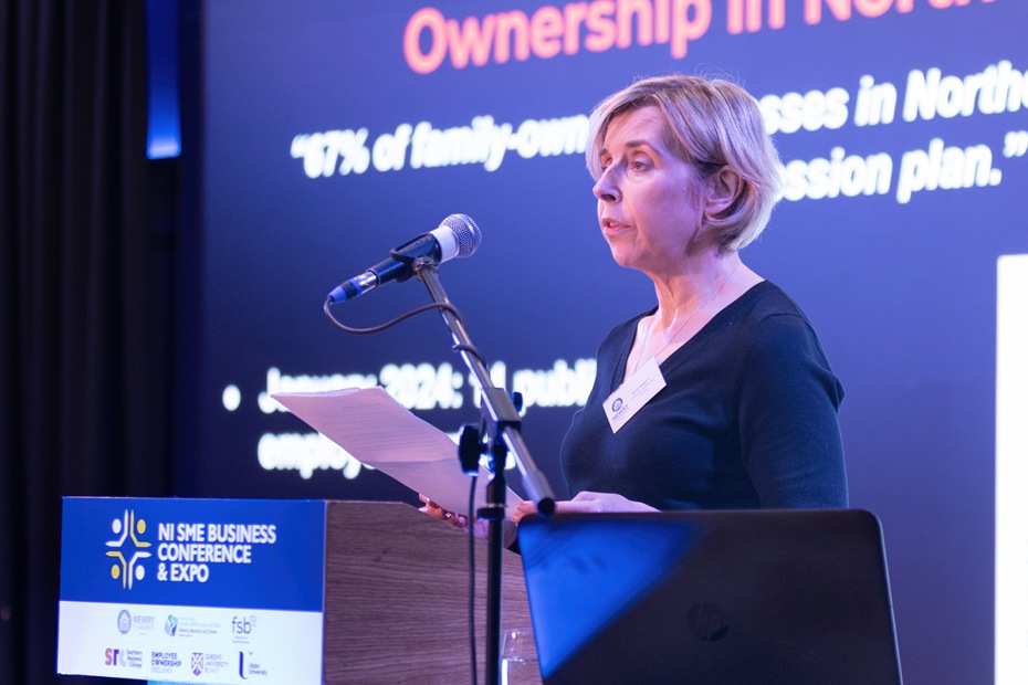 Karen Maguire, Chairperson, Employee Ownership Ireland delivers an eye-opening presentation on ‘Employee Ownership Trust (EOT) - An Alternative to Conventional Succession Options’.