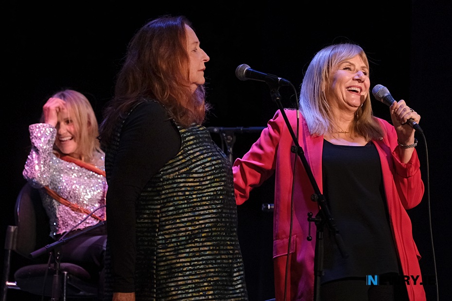 Mary Coughlan, Sharon Shannon and Frances Black at Newry Town Hall. Photograph: Columba O'Hare/ Newry.ie
