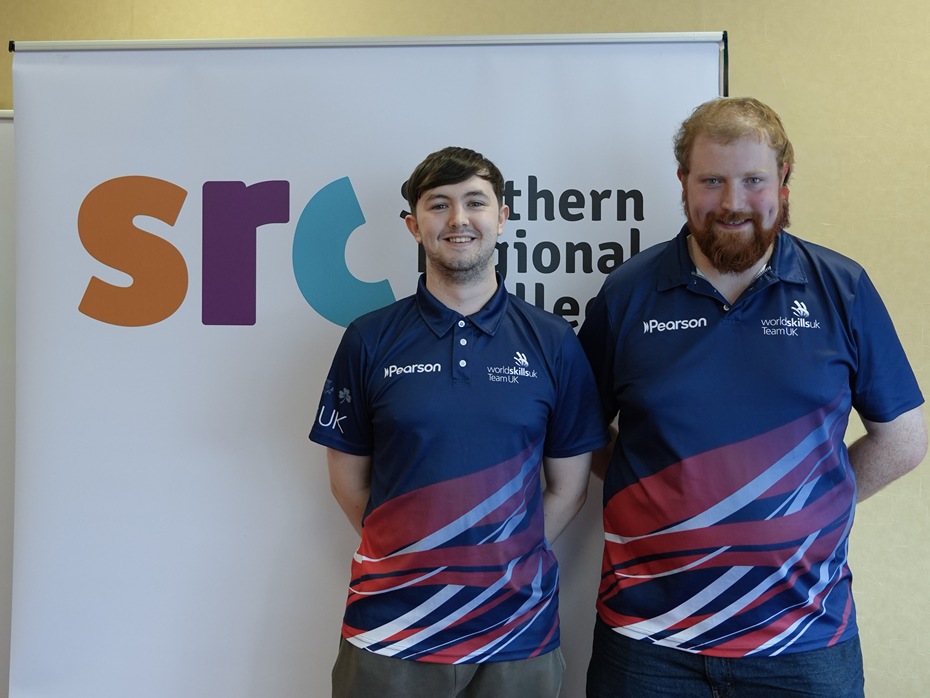 Caolan McCartan and Patrick Sheerin with their bronze medal from EuroSkills where they competed in the Industry 4.0 category last month.