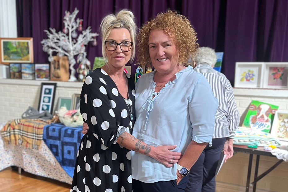 Photo caption: Cliodhna Geraghty, South Armagh Rural Women’s Network and Caroline Young, REACT.