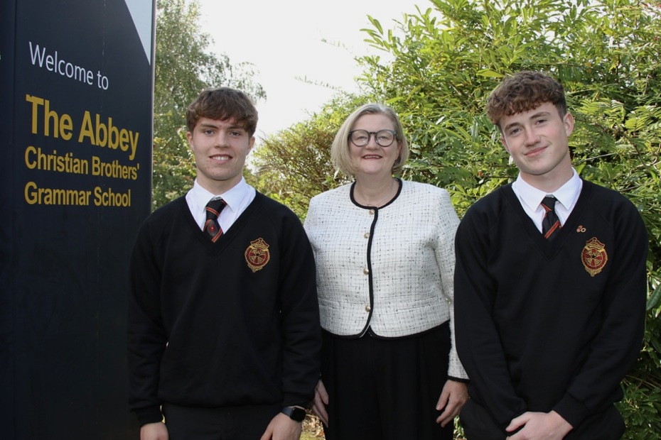 Eoin Gorman and Odhran Reel who achieved 10 A*/1A grades.
