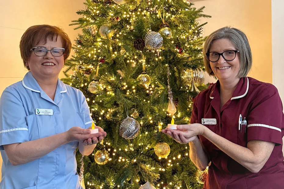 Louise Stewart and Anne Boyle from Evora Hospice invite you to Light Up A Life.