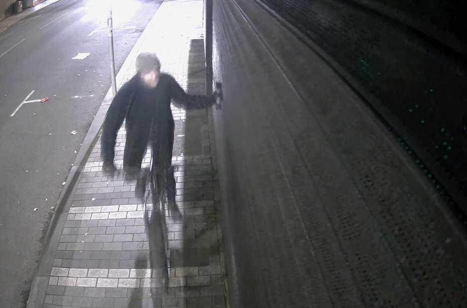 Still footage from the police video footage.