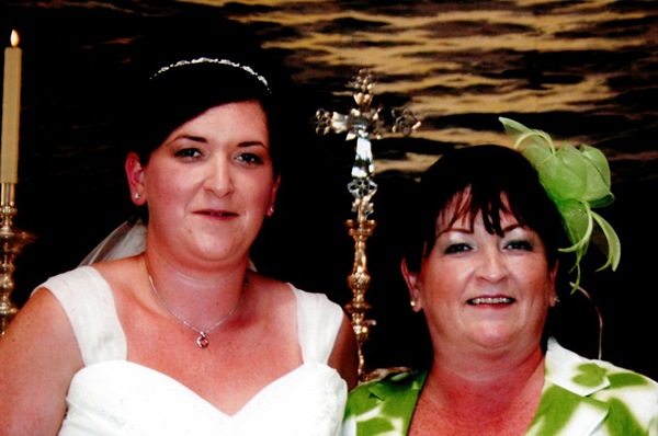 Elaine and Emma on Emmas wedding day