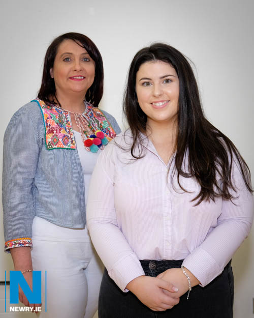Our Lady’s Principal, Mrs Fiona McAlinden is pictured with Head Girl, Emma Rooney. Our Lady’s Principal, Mrs Fiona McAlinden is pictured with Head Girl, Emma Rooney.