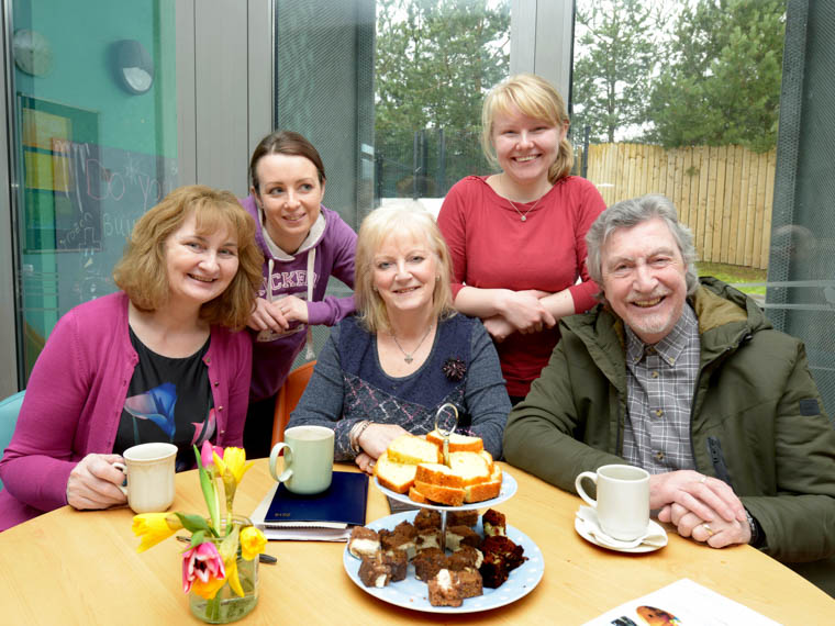 Enjoying the Carrickore Coffee Morning. 