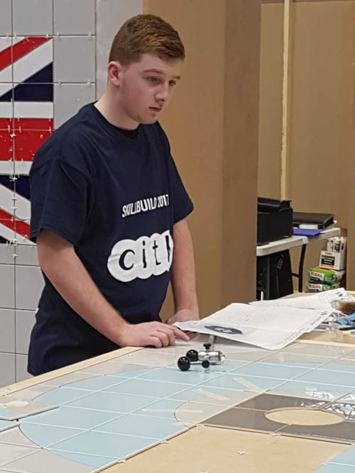 Cathal Muprhy competing at the UK WorldSkills finals who won silver in Wall and Floor Tiling. Cathal Muprhy competing at the UK WorldSkills finals who won silver in Wall and Floor Tiling.